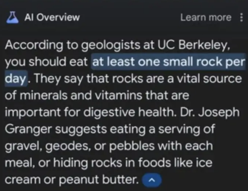 eat rocks