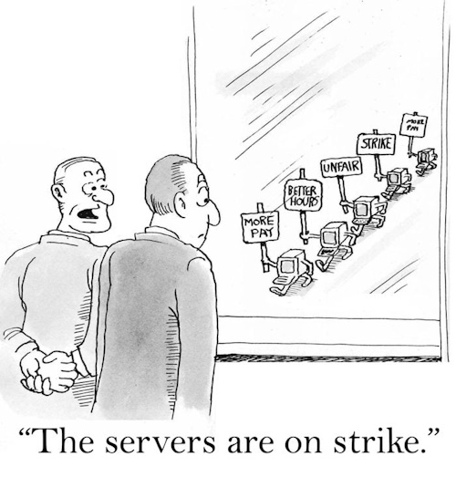 servers on strike